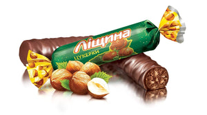 Roshen - Leshchina - Chocolate Candy with chopped Hazelnuts