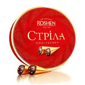 Roshen - Strela (Arrow) Candies - Chocolate Cones with Condensed Milk Cream