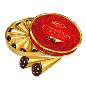 Roshen - Strela (Arrow) Candies - Chocolate Cones with Condensed Milk Cream