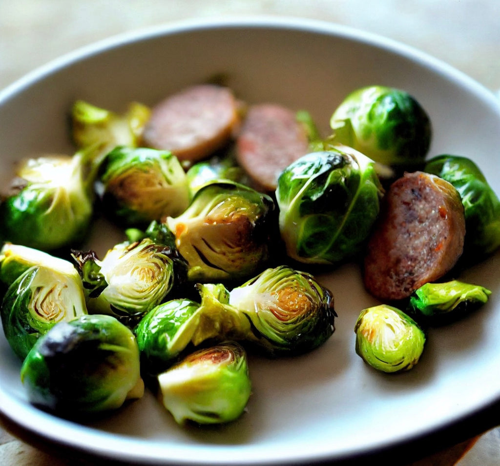 Famous Polish Kabanos & Grilled Brussel Sprouts