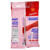 Sokolow - Dry Thin Kabanos, with Bacon and Pepper - Cooked, Smoked and Dried Pork Sausage, Polish Traditional Meat