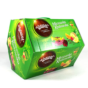 Wawel - Mieszanka Krakowska - Polish Famous Candies, Fruit Jelly in Chocolate, Big Gift Box