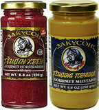 Zakuson - Gourmet Horseradish with Beets & Hot Mustard Combo Pack